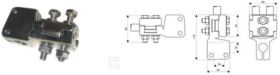 Zacisk transformatora  TOGA 5/M20 (BK - 1115-811-520-350/004